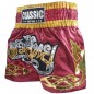 Classic Maroon Muay Thai Boxing Shorts : CLS-002